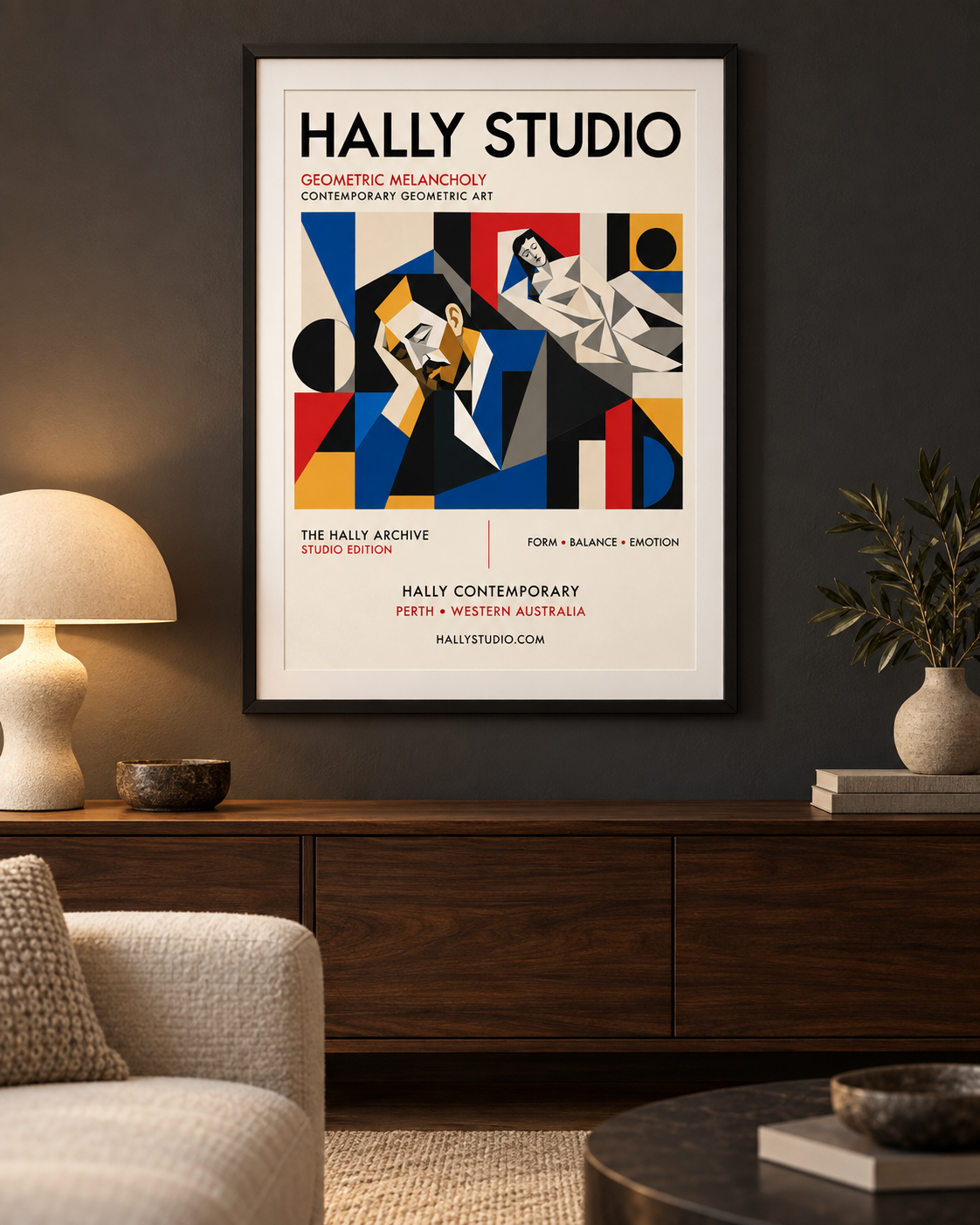 Geometric Melancholy — Modern Art Print