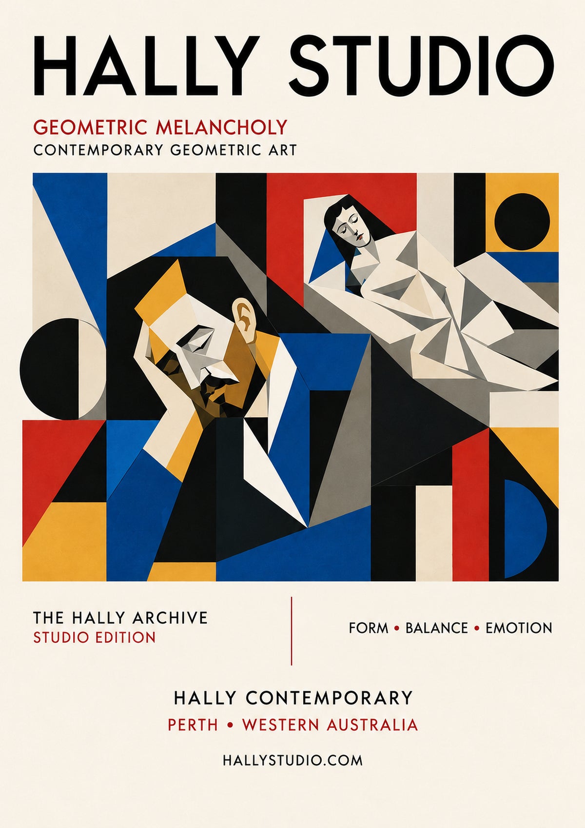 Geometric Melancholy — Modern Art Print